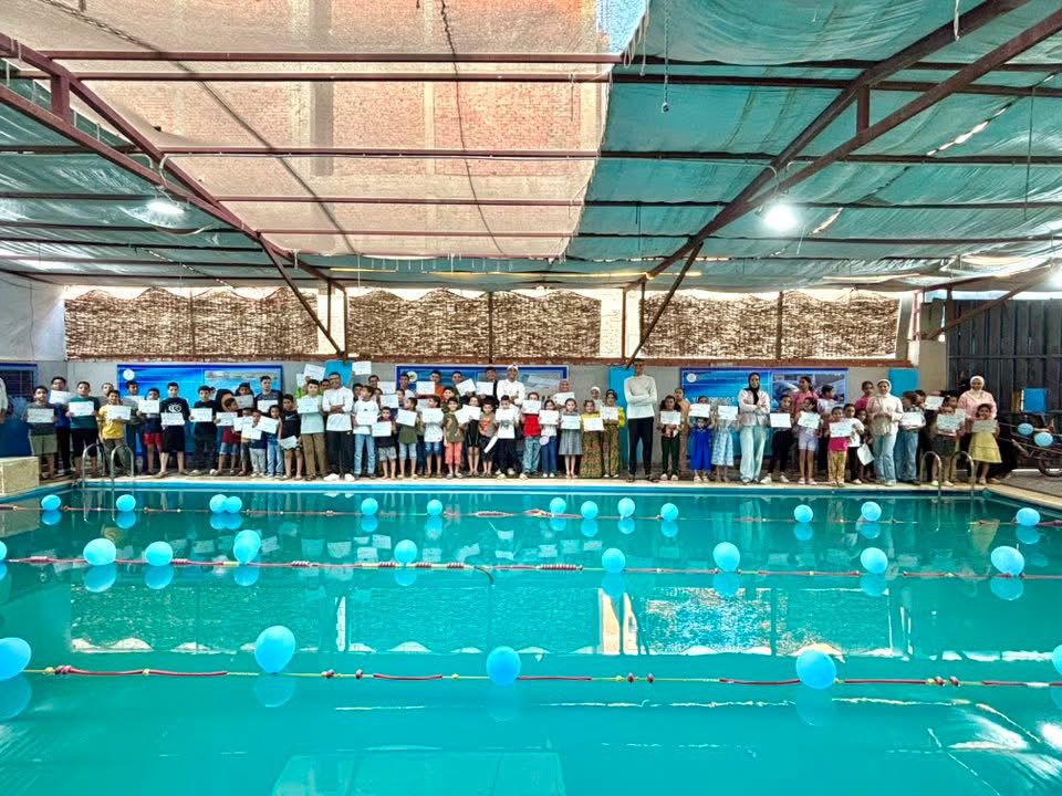 حفل تكريم أطفال أكاديمية السباحة